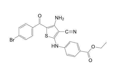 p-{[4-amino-5-(p-bromobenzoyl)-3-cyano-2-thienyl]amino}benzoic acid, ethyl ester