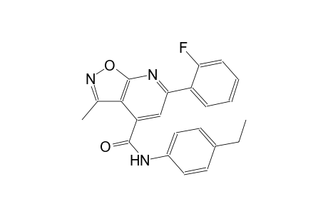 isoxazolo[5,4-b]pyridine-4-carboxamide, N-(4-ethylphenyl)-6-(2-fluorophenyl)-3-methyl-