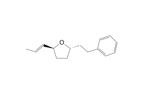 trans-2-(2-phenylethyl)-5-(1(E)-propenyl)-2,3,4,5-tetrahydrofurans
