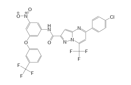 5-(4-chlorophenyl)-N-{3-nitro-5-[3-(trifluoromethyl)phenoxy]phenyl}-7-(trifluoromethyl)pyrazolo[1,5-a]pyrimidine-2-carboxamide