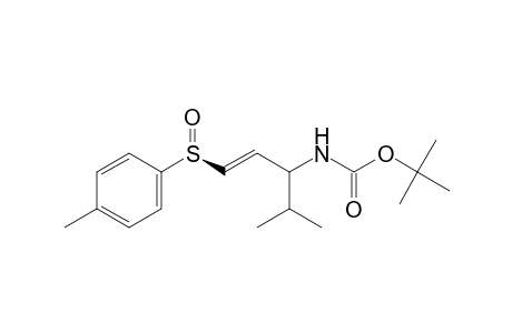 (E,3S,RS)-tert-Butyl-1-(p-tolylsulfinyl)-4-methylpent-1-en-3-ylcarbamate