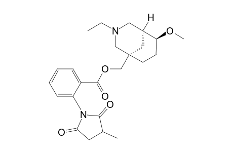 ((1''S*,5''S*,6''S*)-3''-Ethyl-6''-methoxy-3''-azabicyclo[3.3.1]nonan-1''-yl)methyl 2-(3'-methyl-2',5'-dioxopyrrolidin-1'-yl)benzoate
