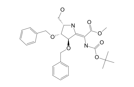 METHYL-(E,3R,4R,5S)-N-TERT.-BUTOXYCARBONYL-ALPHA-(3,4-DIBENZYLOXY-5-HYDROXYMETHYLPYRROLIDIN-2-YLIDENE)-GLYCINATE