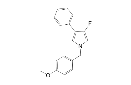3-Fluoranyl-1-[(4-methoxyphenyl)methyl]-4-phenyl-pyrrole