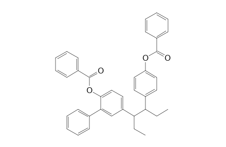 [1,1'-Biphenyl]-2-ol, 5-[2-[4-(benzoyloxy)phenyl]-1-ethylbutyl]-, benzoate, (R*,S*)-