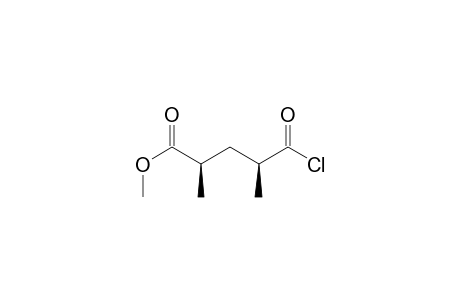 Pentanoic acid, 5-chloro-2,4-dimethyl-5-oxo-, methyl ester, (R*,S*)-