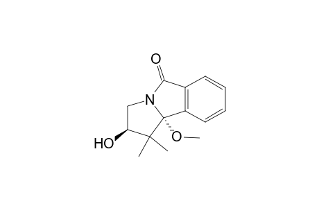 1,1-Dimethyl-2.beta.-hydroxy-9b.alpha.-methoxy-1,2,3,9b-tetrahydro-5H-pyrrolo[2,1-a]isoindol-5-one