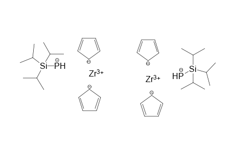 zirconium(III) bis((triisopropylsilyl)hydrophosphanide) tetracyclopenta-2,4-dien-1-ide