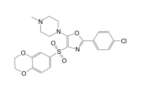 piperazine, 1-[2-(4-chlorophenyl)-4-[(2,3-dihydro-1,4-benzodioxin-6-yl)sulfonyl]-5-oxazolyl]-4-methyl-