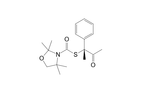 (-)-(R)-3-Phenyl-3-(2,2,4,4-tetramethyl-1,3-oxazolidine-3-thiocarbonyl)-2-butanone