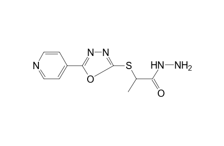 2-([5-(4-Pyridinyl)-1,3,4-oxadiazol-2-yl]sulfanyl)propanohydrazide