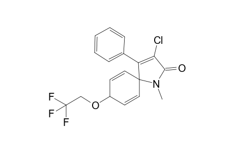 cis-3-Chloro-1-methyl-4-(phenyl)-8-(2,2,2-trifluoroethoxy)-1-azaspiro[4.5]deca-3,6,9-trien-2-one