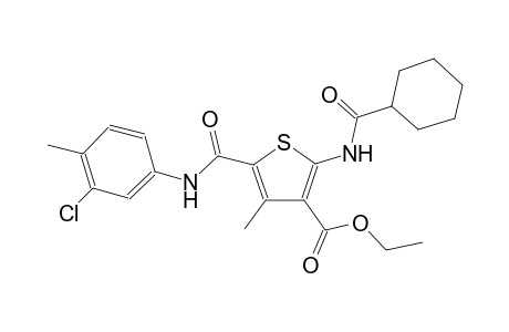 3-thiophenecarboxylic acid, 5-[[(3-chloro-4-methylphenyl)amino]carbonyl]-2-[(cyclohexylcarbonyl)amino]-4-methyl-, ethyl ester