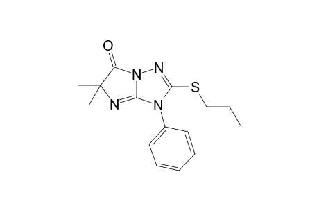 5,5-Dimethyl-3-phenyl-2-(propylthio)-6-imidazo[1,2-b][1,2,4]triazolone