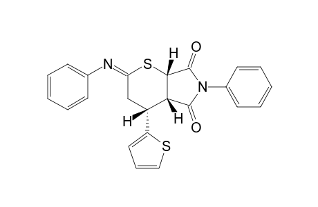 (7aSR,4aSR)-6-Phenyl-2-(phenylimino)-4-(2'-thienyl)-2,3,4,4a-tetrahydro-thiopyrano[2,3-c]pyrrole-5,7(6H,7aH)-dione
