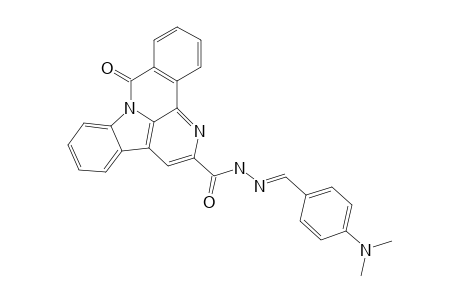 N'-(4-DIMETHYLAMINO-BENZYLIDENE)-6-OXO-BENZO-[4,5]-CANTHINE-2-CARBOHYDRAZIDE