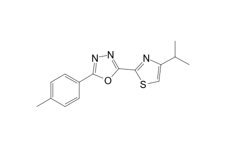 2-(4-Isopropylthiazol-2-yl)-5-p-tolyl-1,3,4-oxadiazole