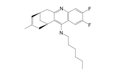 2,3-DIFLUORO-N-HEXYL-9-METHYL-6,7,10,11-TETRAHYDRO-7,11-ETHANOCYCLOOCTA-[B]-QUINOLIN-12-AMINE