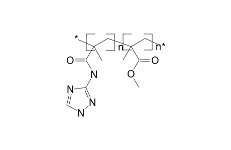 Poly[(3-methacryloylamino-1,2,4-triazole)-co-methyl methacrylate]