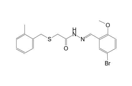 acetic acid, [[(2-methylphenyl)methyl]thio]-, 2-[(E)-(5-bromo-2-methoxyphenyl)methylidene]hydrazide