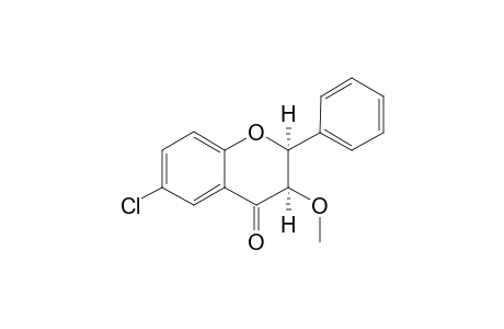 (2S,3R)-6-chloranyl-3-methoxy-2-phenyl-2,3-dihydrochromen-4-one
