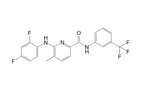 6-[(2,4-Difluorophenyl)amino]-5-methyl-N-[(3-trifluoromethyl)phenyl]-2-pyridinecarboxamide