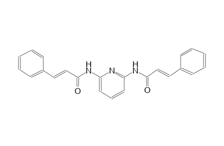 (2E)-3-phenyl-N-(6-{[(2E)-3-phenyl-2-propenoyl]amino}-2-pyridinyl)-2-propenamide