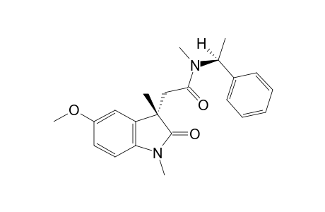 2-[(3S)-2-keto-5-methoxy-1,3-dimethyl-indolin-3-yl]-N-methyl-N-[(1S)-1-phenylethyl]acetamide