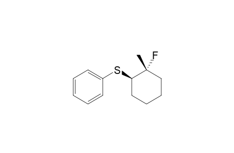 R-1-FLUORO-1-METHYL-T-2-(PHENYLTHIO)-CYCLOHEXANE