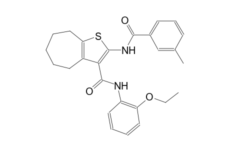 4H-cyclohepta[b]thiophene-3-carboxamide, N-(2-ethoxyphenyl)-5,6,7,8-tetrahydro-2-[(3-methylbenzoyl)amino]-