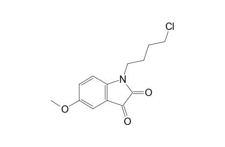 1-(4-Chloranylbutyl)-5-methoxy-indole-2,3-dione