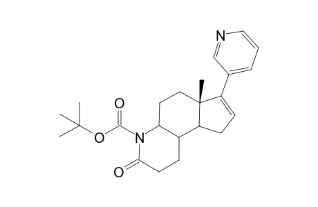 (+)-4-N-(tert-Butoxycarbonyl)-1,2,3,4a.alpha.,5,6,6a,9,9a,9b-decahydro-6a.beta.-methyl-7-(3-pyridyl)-(4H)-cyclopenta[f]quinolin-3-one