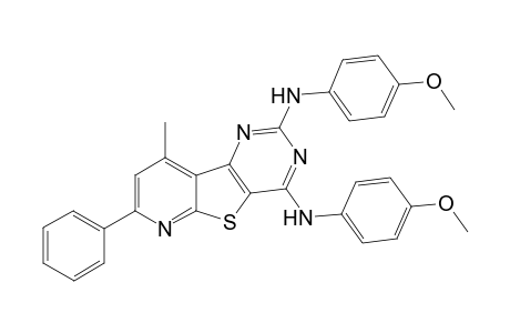 N2,N4-Bis(4-Methoxyphenyl)-9-methyl-7-phenylpyrido[3',2':4,5]thieno[3,2-d]pyrimidine-2,4-diamine