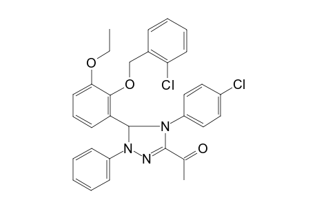 1-[3-[2-(2-chlorobenzyl)oxy-3-ethoxy-phenyl]-4-(4-chlorophenyl)-2-phenyl-3H-1,2,4-triazol-5-yl]ethanone