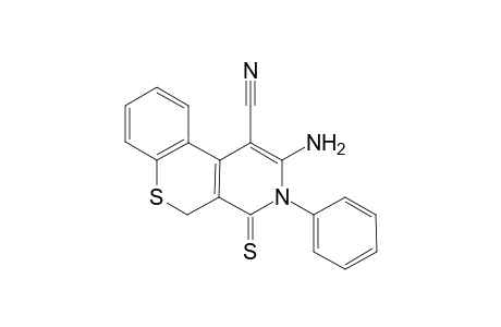 2-Amino-3-phenyl-4-thioxo-(5H)-[1]benzothiopyran[3,4-c]pyridine-1-carbonitrile