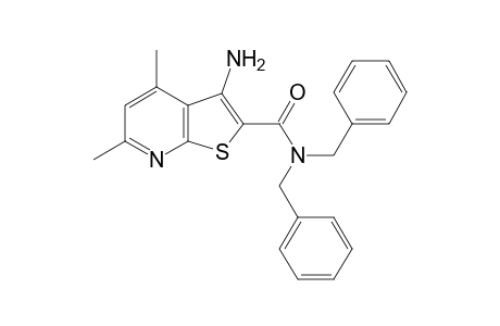 3-Amino-4,6-dimethyl-N,N-bis(phenylmethyl)-2-thieno[2,3-b]pyridinecarboxamide