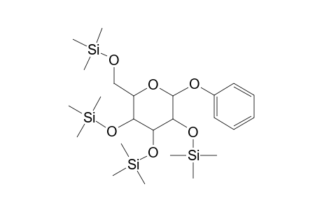 Phenyl-.beta.-D-glucopyranoside, tetra-TMS
