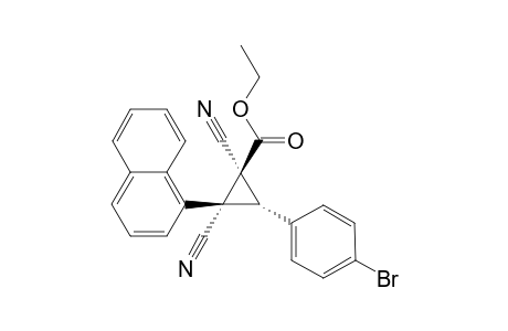 (1S,2R,3R)-3-(4-Bromo-phenyl)-1,2-dicyano-2-naphthalen-1-yl-cyclopropanecarboxylic acid ethyl ester