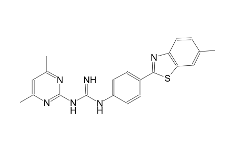 N-(4,6-dimethyl-2-pyrimidinyl)-N'-[4-(6-methyl-1,3-benzothiazol-2-yl)phenyl]guanidine