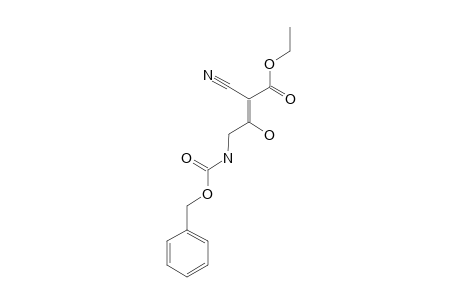 ETHYL-4-BENZYLOXYCARBONYLAMINO-2-CYANO-3-HYDROXYBUT-2-ENOATE