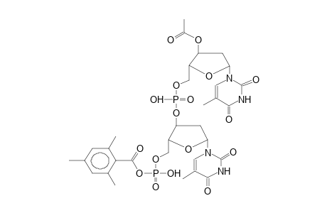 3'-O-ACETYL-5'-(5'-MESITYLCARBONYLOXYPHOSPHORYLDEOXYTHYMID-3-YLOXYPHOSPHORYL)DEOXYTHYMIDINE