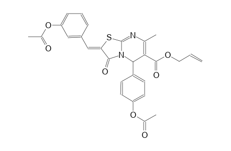 allyl (2Z)-2-[3-(acetyloxy)benzylidene]-5-[4-(acetyloxy)phenyl]-7-methyl-3-oxo-2,3-dihydro-5H-[1,3]thiazolo[3,2-a]pyrimidine-6-carboxylate