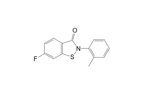 1,2-Benzisothiazol-3(2H)-one, 6-fluoro-2-(2-methylphenyl)-