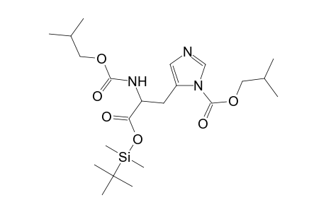 (t-butyl)dimethylsilyl N(3),N'-bis(isobutyloxycarbonyl)-.alpha.-amino-1H-imidazole-4-propanoate