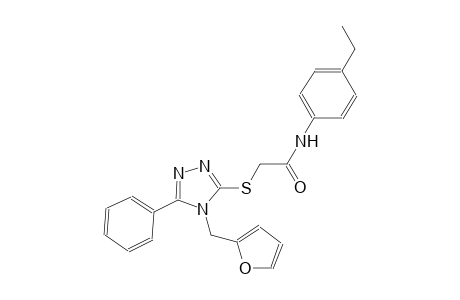 N-(4-ethylphenyl)-2-{[4-(2-furylmethyl)-5-phenyl-4H-1,2,4-triazol-3-yl]sulfanyl}acetamide
