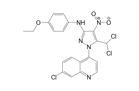 1-(7-chloroquinolin-4-yl)-5-(dichloromethyl)-N-(4-ethoxyphenyl)-4-nitro-1H-pyrazol-3-amine