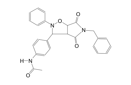 N-[4-(5-benzyl-4,6-dioxo-2-phenylhexahydro-2H-pyrrolo[3,4-d]isoxazol-3-yl)phenyl]acetamide
