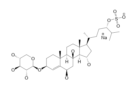 PISASTEROSIDE-D;3-O-(BETA-D-XYLOPYRANOSYL)-5-ALPHA-CHOLEST-4-ENE-3-BETA,6-BETA,8,15-ALPHA,24-PENTAOL-24-SULFATE