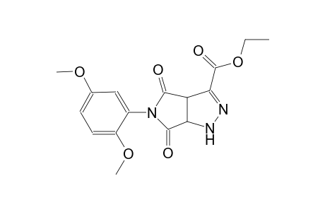 pyrrolo[3,4-c]pyrazole-3-carboxylic acid, 5-(2,5-dimethoxyphenyl)-1,3a,4,5,6,6a-hexahydro-4,6-dioxo-, ethyl ester