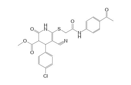 3-pyridinecarboxylic acid, 6-[[2-[(4-acetylphenyl)amino]-2-oxoethyl]thio]-4-(4-chlorophenyl)-5-cyano-1,2,3,4-tetrahydro-2-oxo-, methyl ester